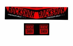 KIT STICKER ROCKSHOX MONARCH PLUS DEBONAIR RED