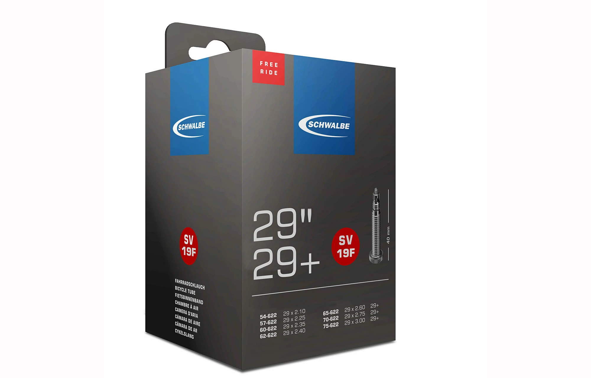 CHAMBRE A AIR SCHWALBE NR.19FB 29" LIGHT PRESTA 3 CHAMBRE A AIR SCHWALBE NR.19FB 29" LIGHT PRESTA