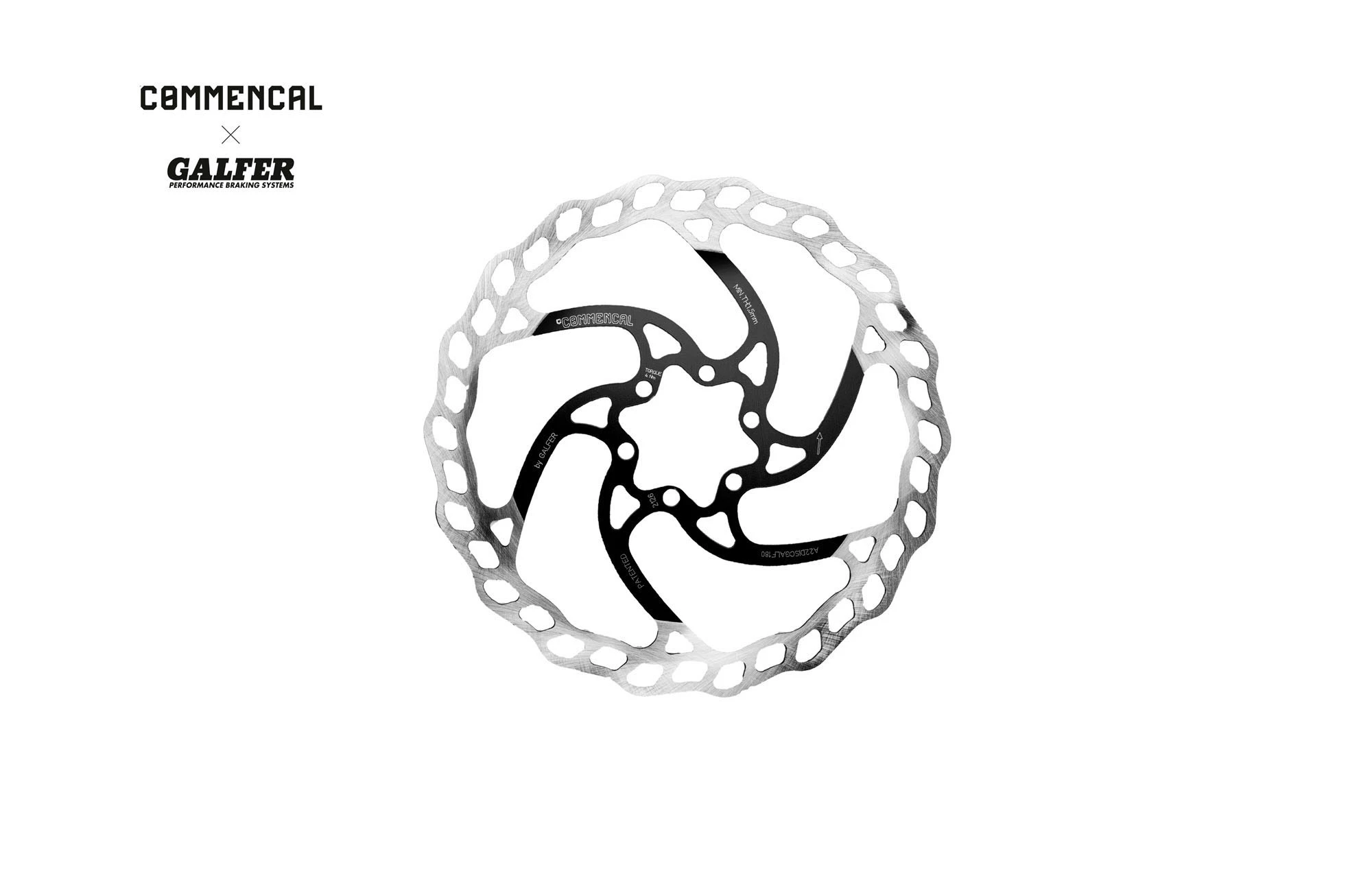 DISQUE DE FREIN GALFER X COMMENCAL WAVE 2.0MM 180MM 3 DISQUE DE FREIN GALFER X COMMENCAL WAVE 2.0MM 180MM